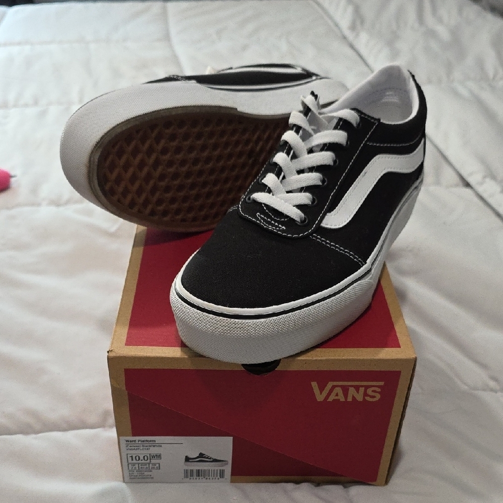 Vans Black and White Sneakers